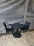 Lumina Plastic Dining Table and Chairs Set - 2