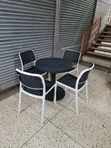 Plastic Dining Table and Chairs Set (Seats 4) - 2