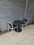 Plastic Dining Table and Chairs Set - 2