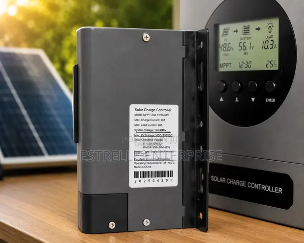 40Ah MPPT Solar Charge Controller 12V/24V Lithium Compatible - 1