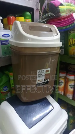 12-Liter Plastic Dustbin with Swing Lid