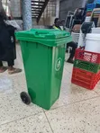 120 Litre Plastic Dust Bin - Green - 2