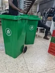 120 Litre Plastic Dust Bin - Green - 3