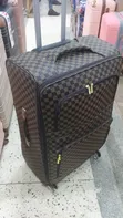 Checkerboard Pattern Large Suitcase - 2