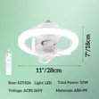 Ceiling Fan with Light - Remote Control, 360 Rotation, RGB Mode - 5