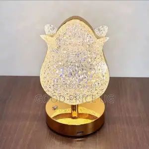 Rechargeable Crystal Flower LED Table Lamp