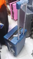 Sleek Blue Hard-Shell Trolley Suitcase (Small) - 1