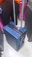 Sleek Blue Hard-Shell Trolley Suitcase (Small) - 2