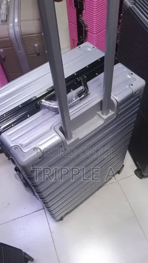 Medium Silver Suitcase