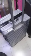 Medium Silver Suitcase - 1
