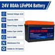24V 80Ah LiFePO4 Lithium Battery 2048Wh Solar Backup - 2