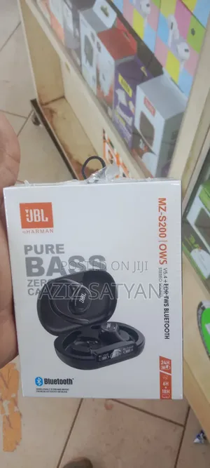 JBL MZ-S200 Earhook Earbuds - Powerful Stereo Sound
