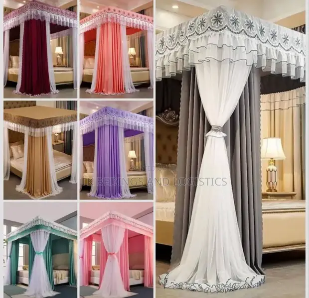 Four Stand Mosquito Net Curtain - 1