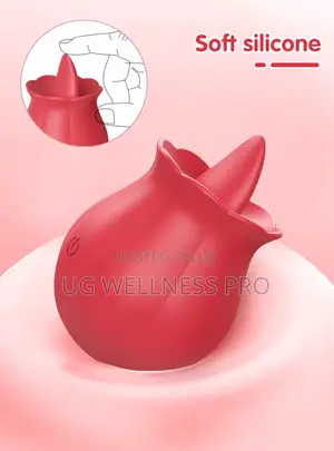 Clitoral Rose Vibrator - 10 Modes, Licking Tongue