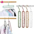 Multifunctional Space-Saving Clothes Hangers (9 Slots) - 1