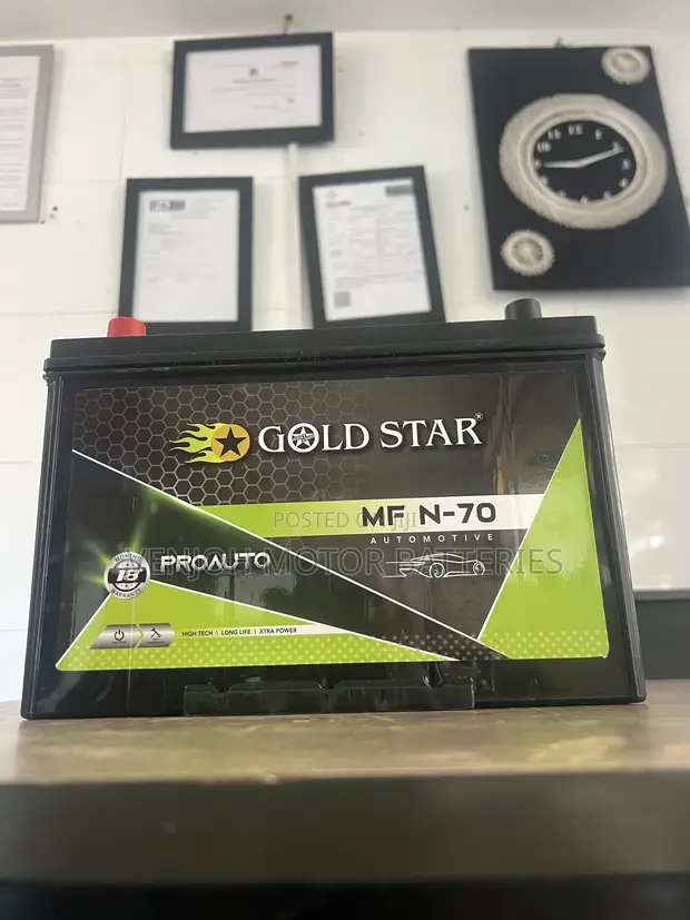 N70 Maintenance-Free Gold Star Car Battery - 1