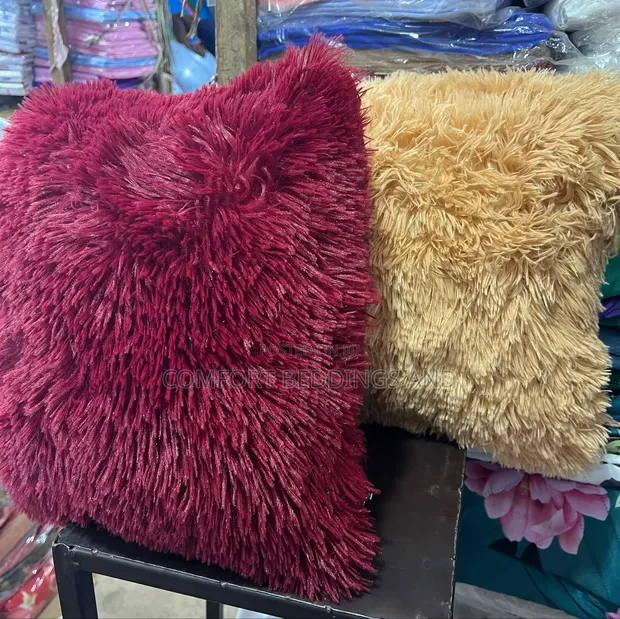Plain Colour Cushions - Maroon - 1