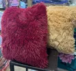 Plain Colour Cushions - Maroon - 2