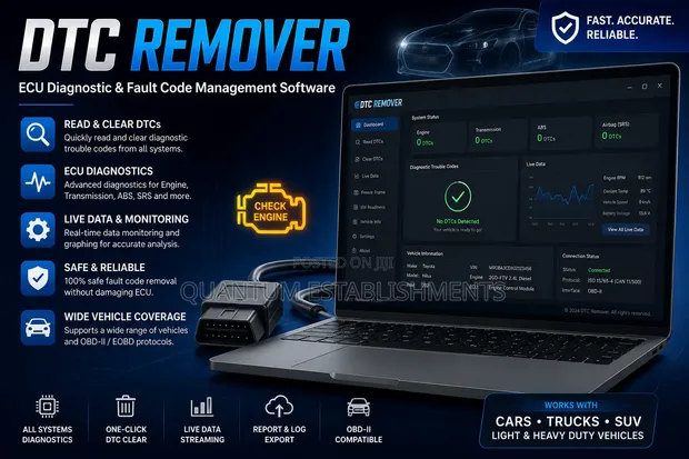 DTC Remover | ECU Diagnostic and Fault Code Management Software - 1