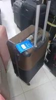 Vintage Brown Travel Suitcase (Medium) - 1
