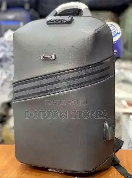 Smooth Material Laptop/Student Backpack - Black - 1