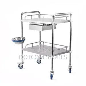 Two-Shelf Stainless Steel Medical Trolley