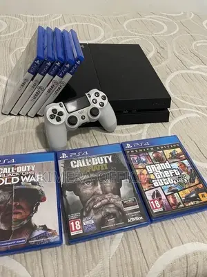 PS4 Standard Console with 12 Games & 2 Controllers