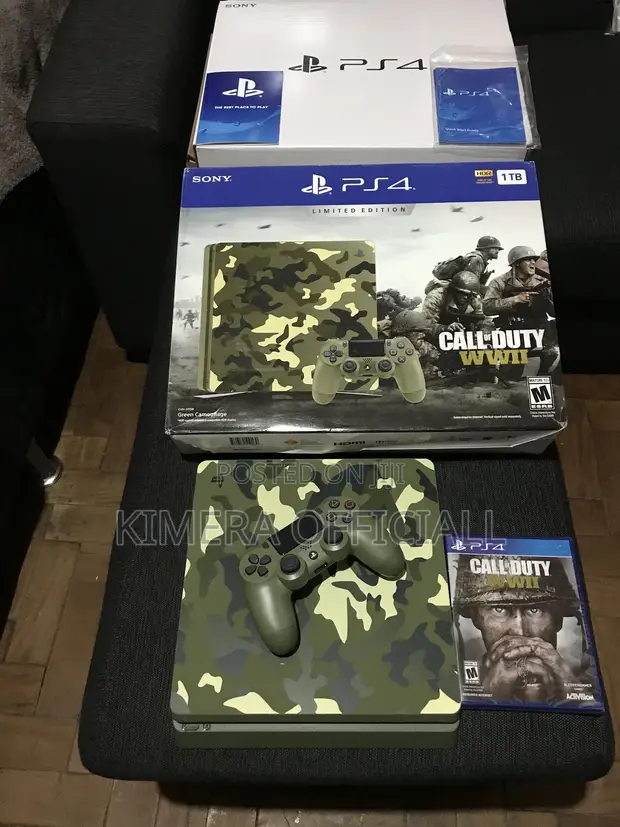 PS4 Slim Console with 12 Games & 2 Controllers - 1