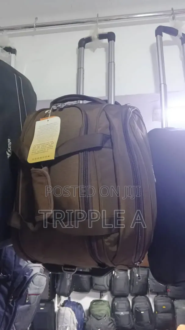 Brown Wheeled Duffel Bag - 1