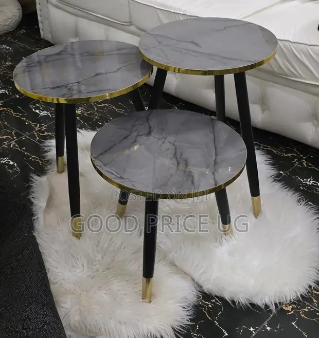 3-in-1 Nordic-Style Nesting Luxury Side Table - 1