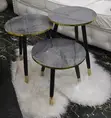 3-in-1 Nordic-Style Nesting Luxury Side Table - 1
