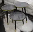 3-in-1 Nordic-Style Nesting Luxury Side Table - 2