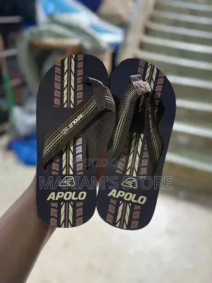 Flip Flops - Navy Blue Base with Grey & Beige Straps
