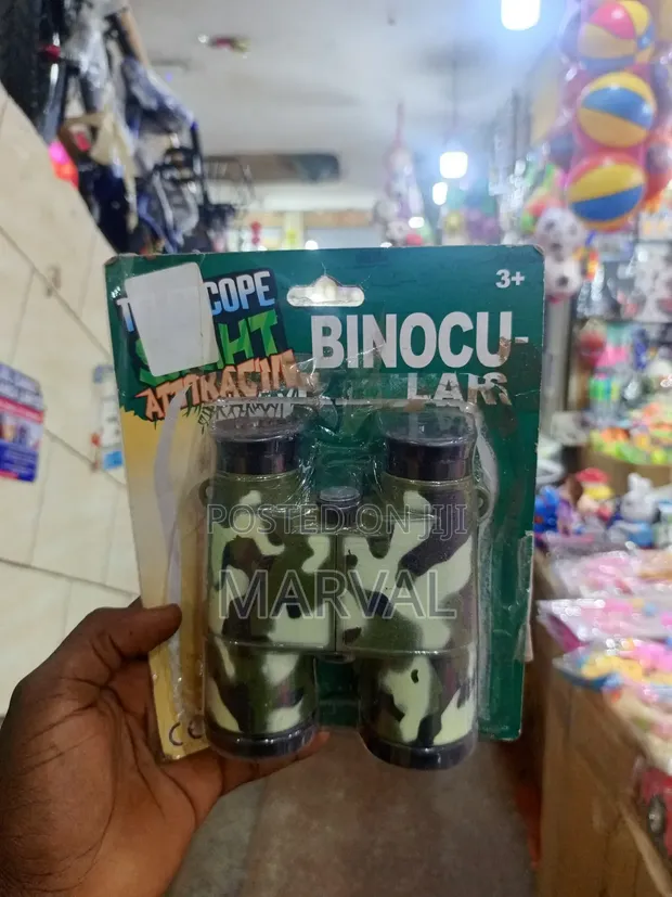 Birlik 8611B16 Military Toy Binoculars with Compass - 1