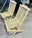 Foldable Teak Wood Chair for Camping, Garden & Balcony - 1