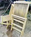 Foldable Teak Wood Chair for Camping, Garden & Balcony - 3