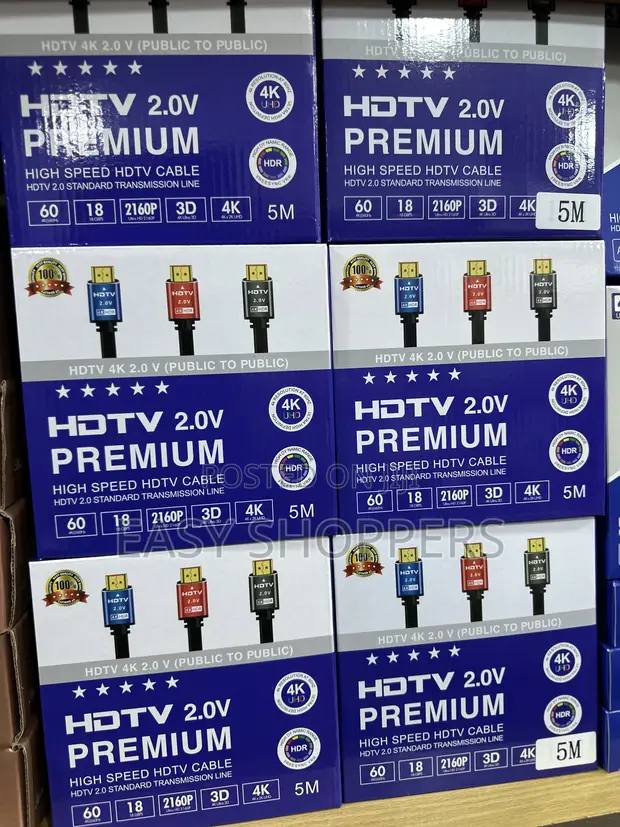 HDTV 2.0V Premium High Speed HDMI Cable 5m - 1