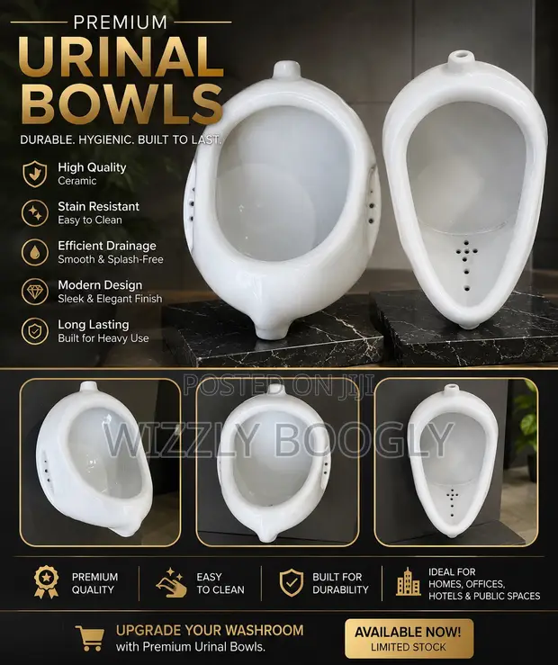 Premium Wall Hung Urinal Bowl | Modern & Hygienic - 1