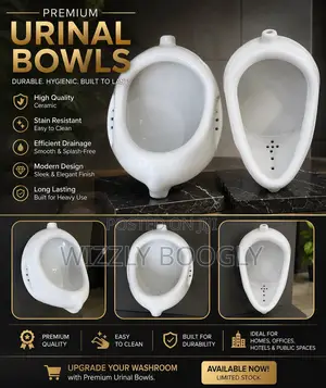 Premium Wall Hung Urinal Bowl | Modern & Hygienic