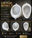 Premium Wall Hung Urinal Bowl | Modern & Hygienic - 1