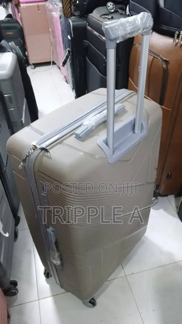 Large Rubber Plastic Suitcase - 1