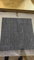 Black & Grey Woolen PVC Office Carpet Tiles - 2