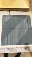 Black & Grey Woolen PVC Office Carpet Tiles - 3