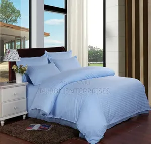 Plain Bedcovers Set - Blue