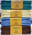 American Plain Fitted Bedsheet Set (6 Pcs) - 4
