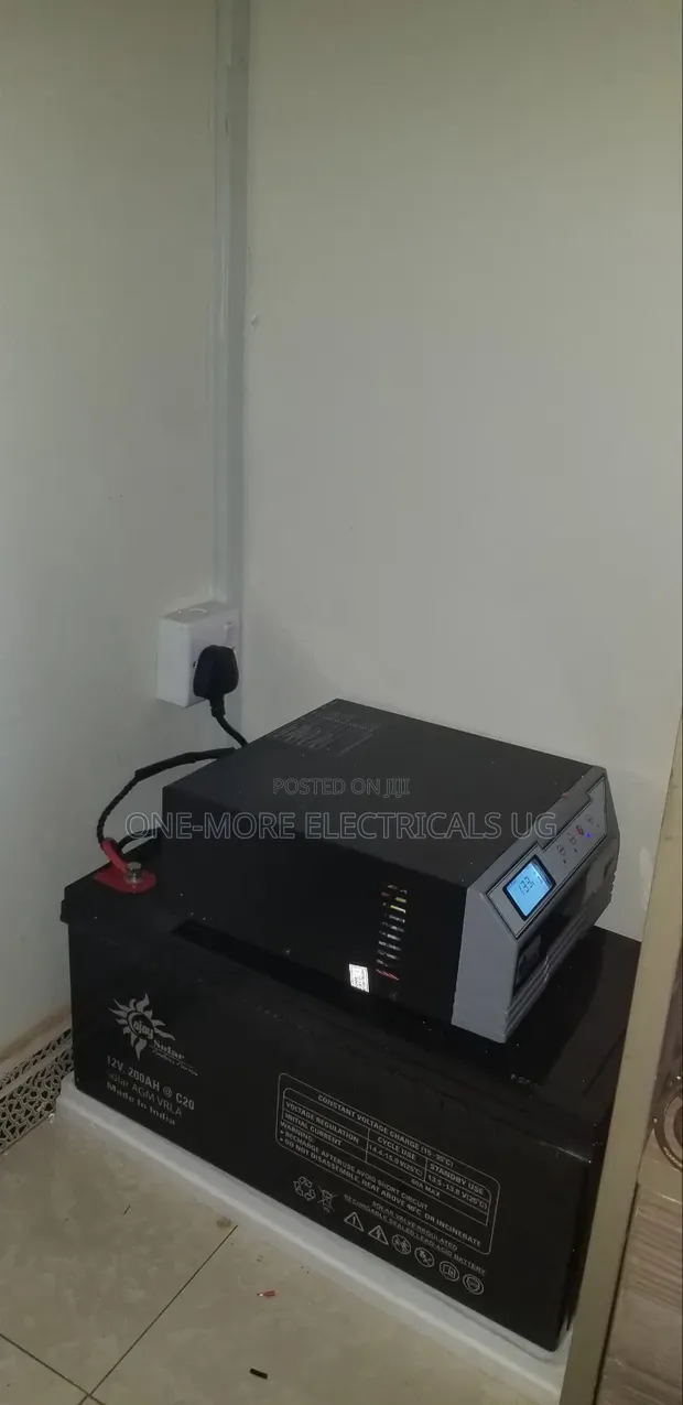 Reliable Backup System: 200Ah Battery & 900VA Inverter Charger - 1