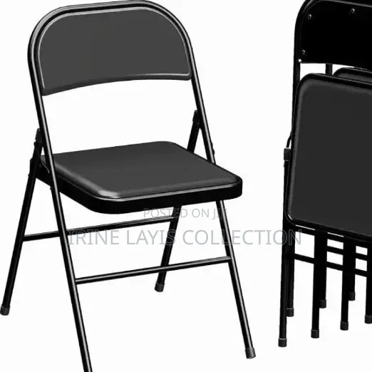 Folding Chair with Padded Vinyl Seat - 1