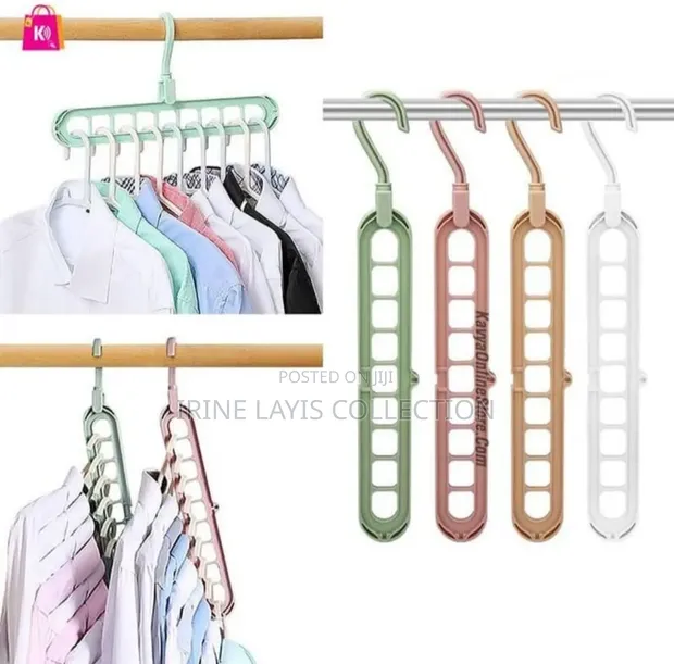 5pc 9-Hole Multi-Functional Hangers - 1