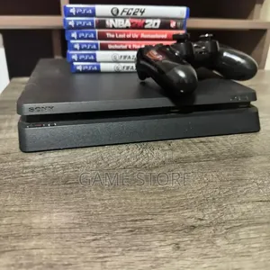 PS4 Slim Console with 2 Controllers and 12 Games