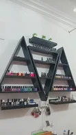 Modern Nail Display Shelving Unit - 1